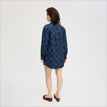 denim dress 3 4 sleeve Aileen 3/4 Black Wash / L luxury tropical resort dress Zayla Midi Dress - Material:Yellow Top The plain design makes