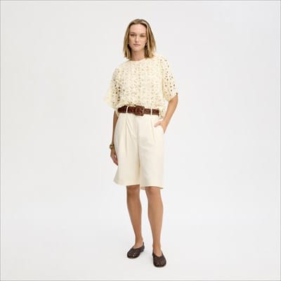 Sam Edelman V-Neck Short Sleeve Sweater | Women's Tops