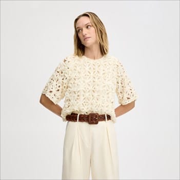 Sam Edelman Soutache Short Sleeve Top | Women's Tops