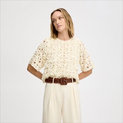 その他 SAM Sam Edelman V-Neck Short Sleeve Sweater | Women's Tops