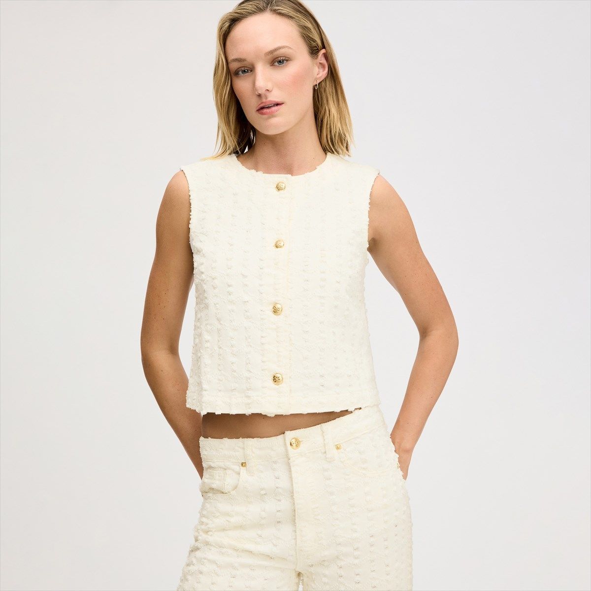 Sleeveless Crop Top by Sam Edelman