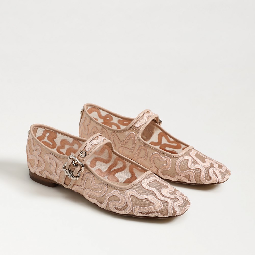 Michaela Mesh Mary Jane Flat Vintage