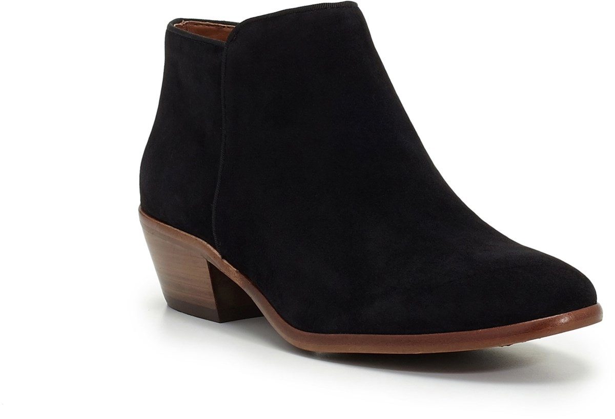 sam edelman petty ankle boot black leather