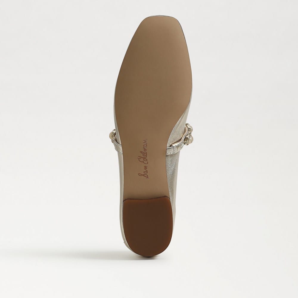 Sam Edelman Ballerine Cohen Donna - Avena/Avorio, Tacco 1,5 Cm, Punta, Cinturino Slingback Con Fibbia, 41 EU