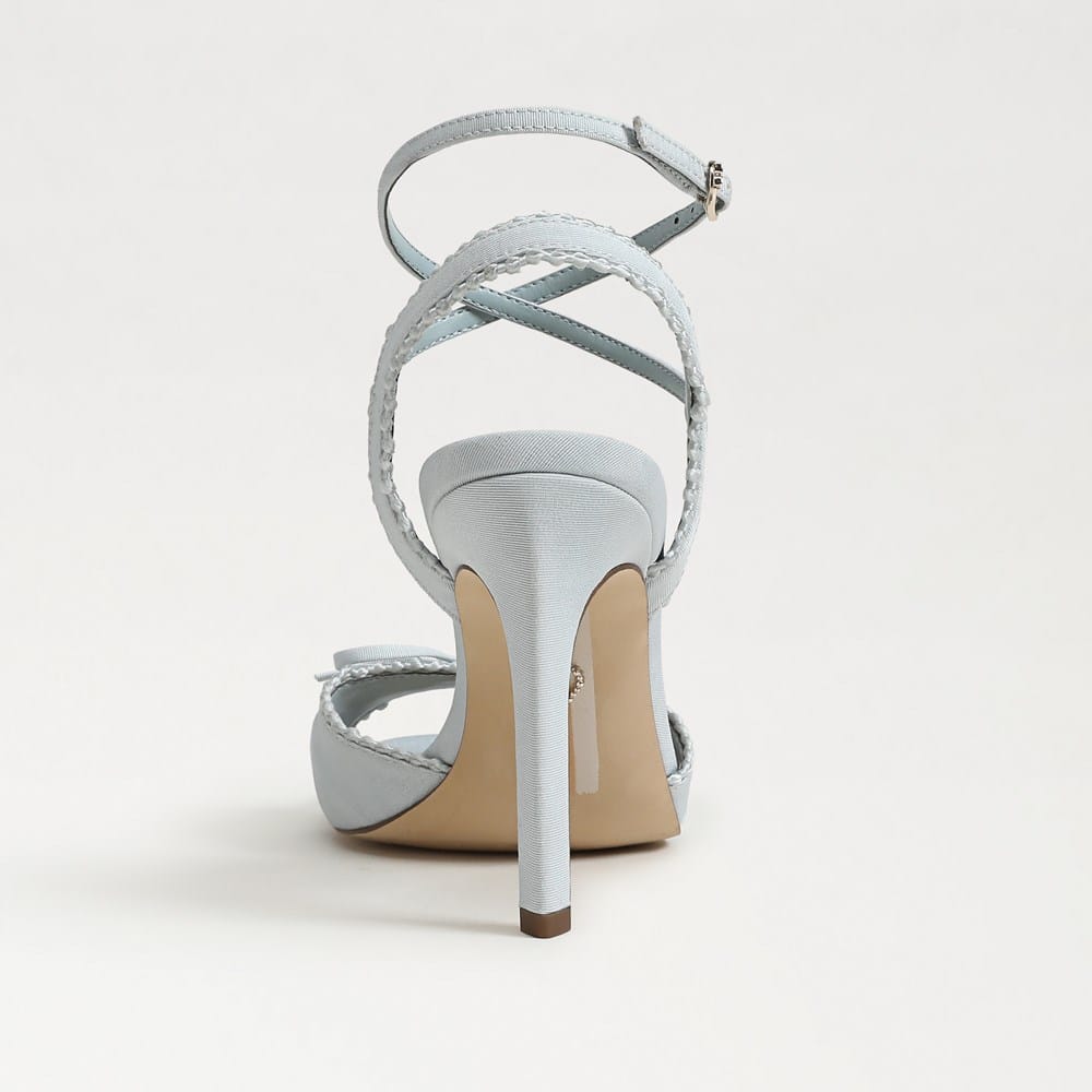 stellina satin strappy point toe dress sandals STELLINA Black Satin Dainty Strappy Pointed Toe Heel