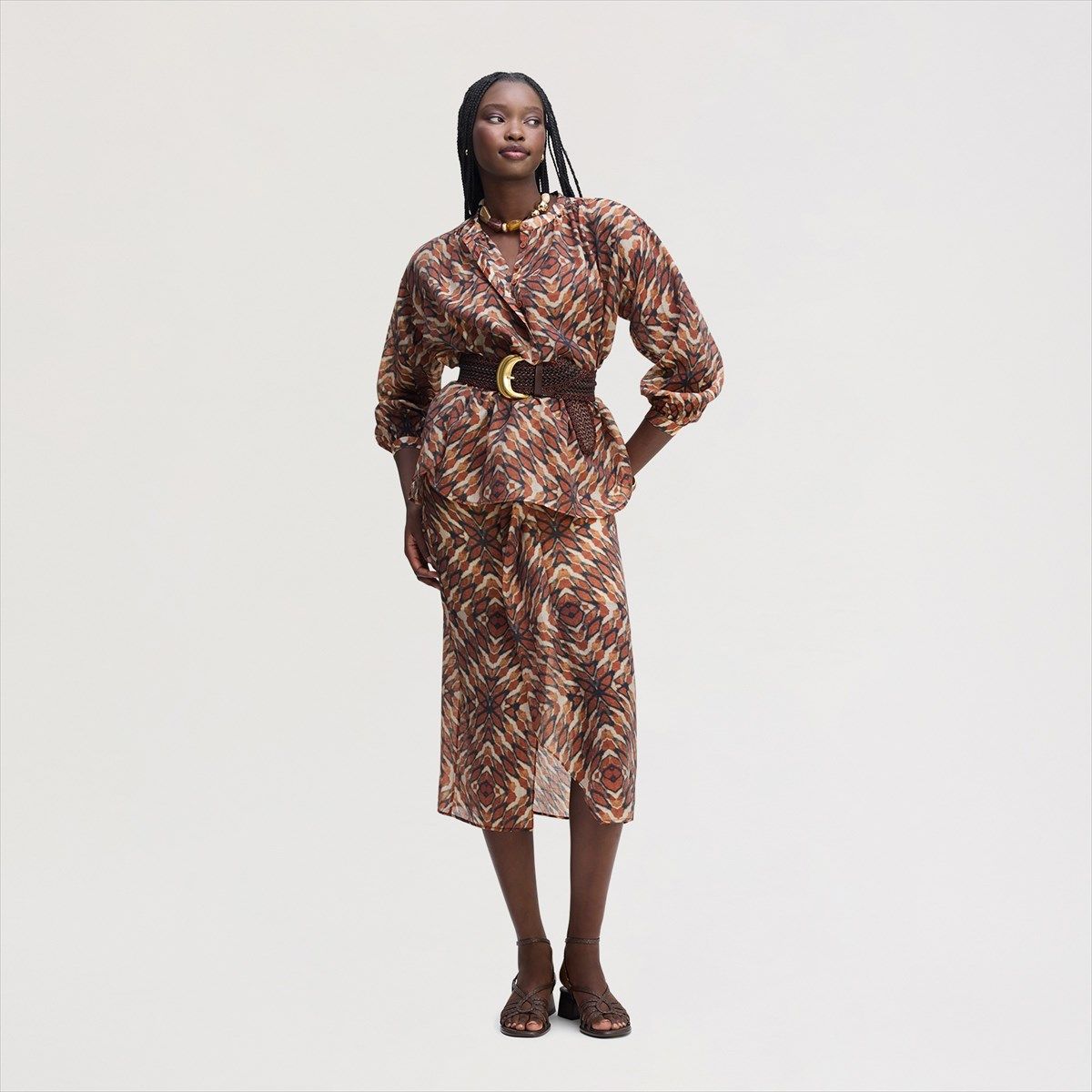 Printed Sarong Skirt by Sam Edelman