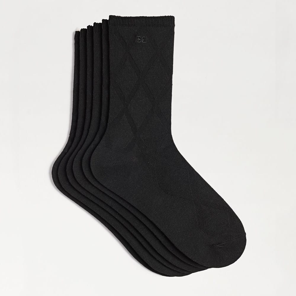 3 Pack Pointelle Argyle Crews