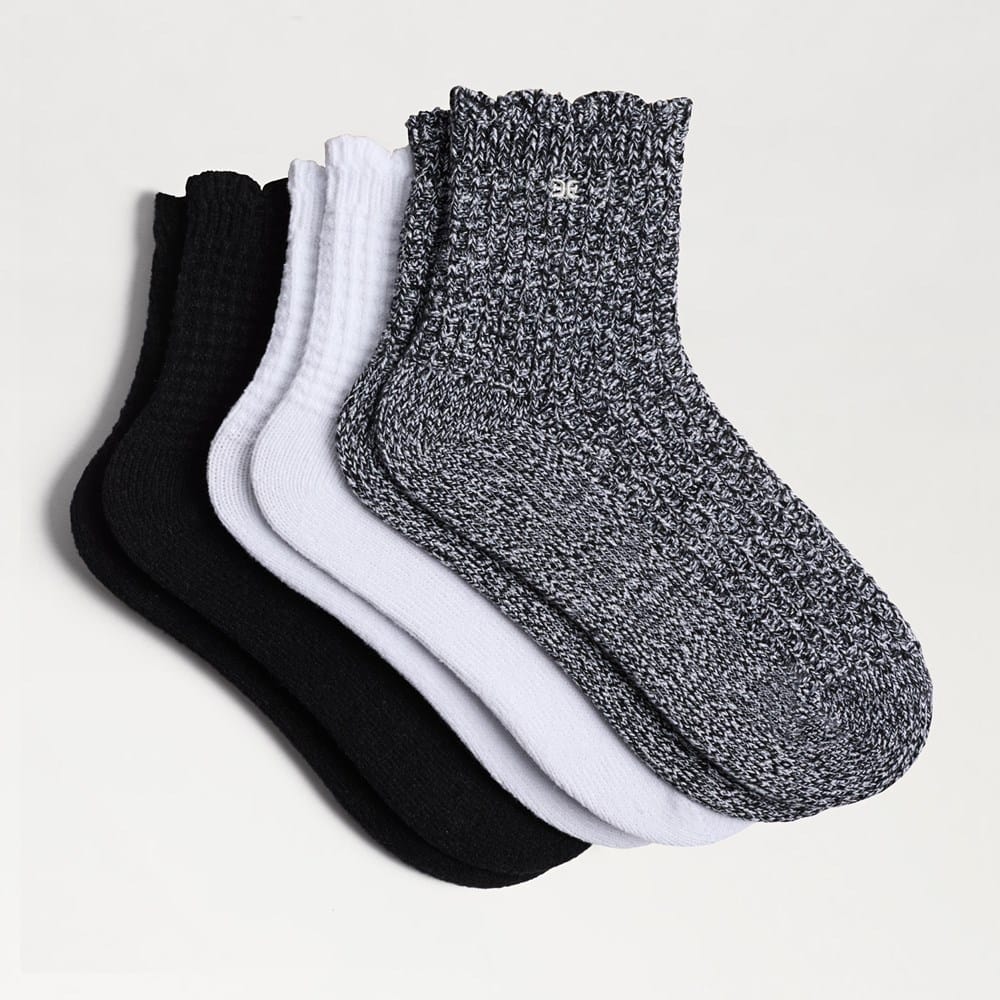 Sam Edelman 3 Pack Waffle Knit Boot Sock