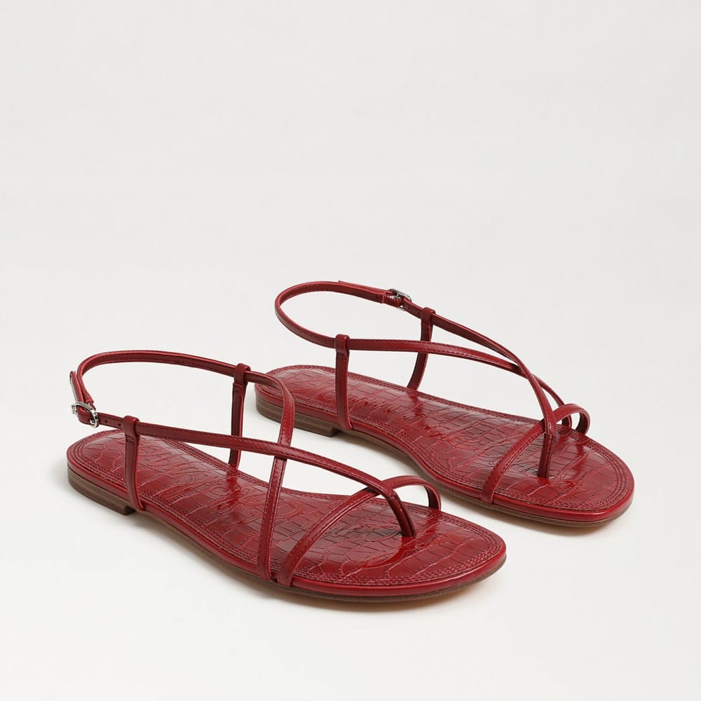 Deep Scarlet leather