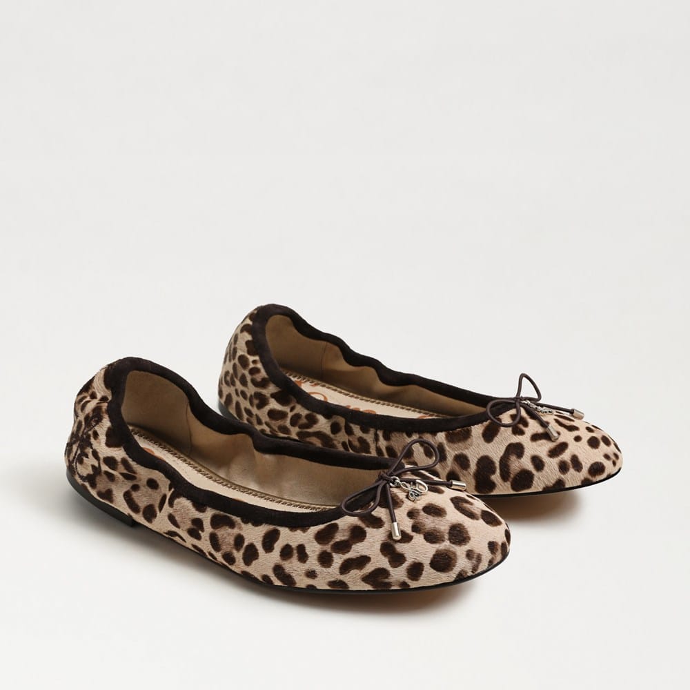 Sam Edelman Felicia Ballet Flat Leopard Print Calf Hair