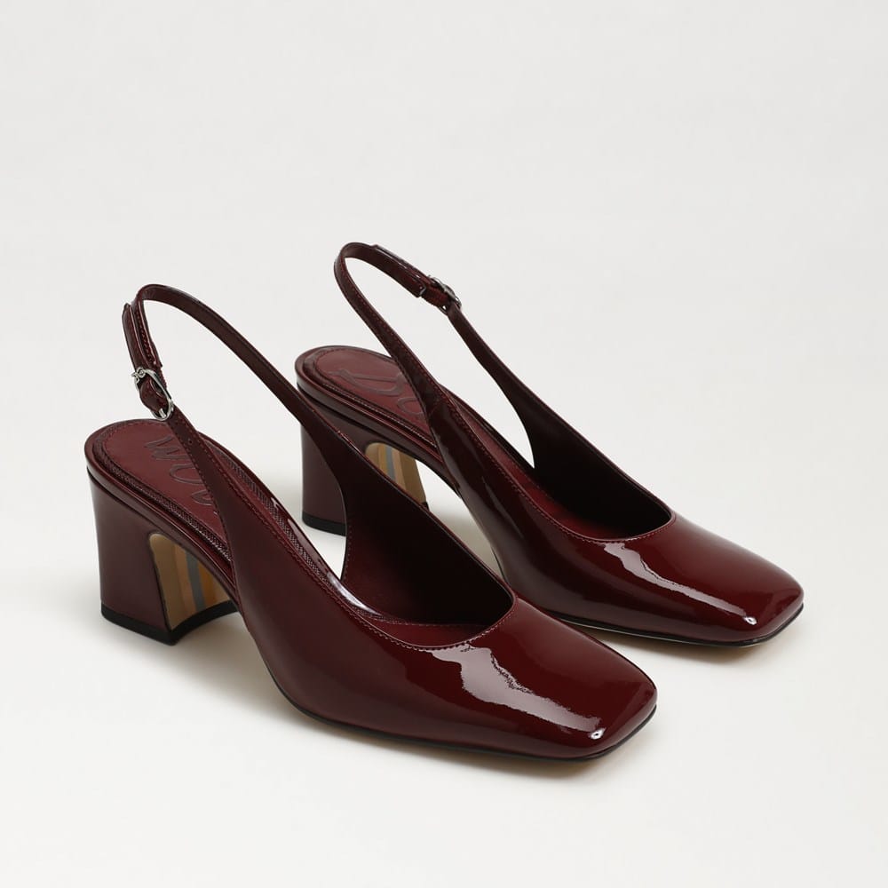 French Merlot patent leather