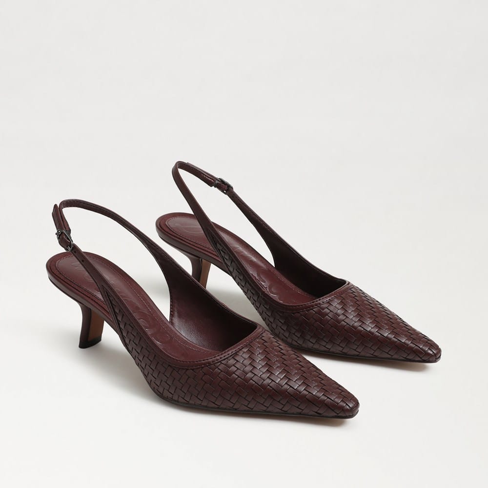 Bianka Weave Slingback Pump French