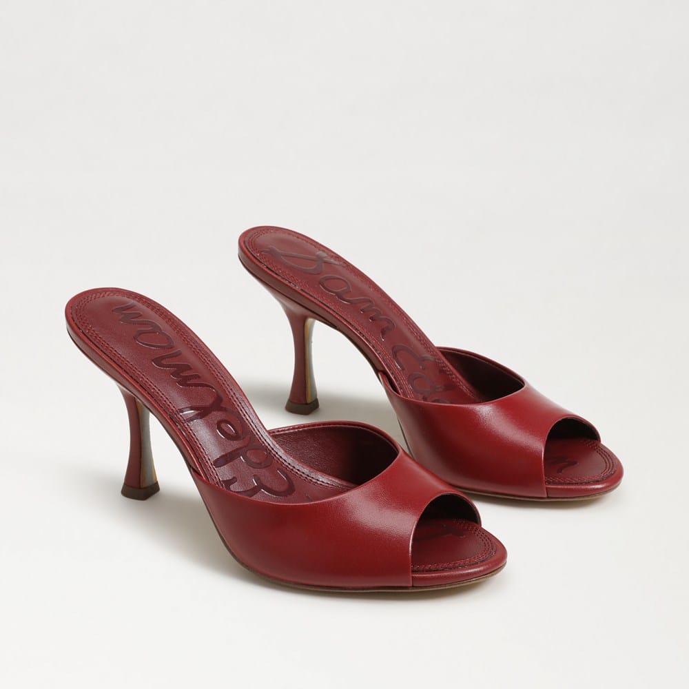 Deep Scarlet leather