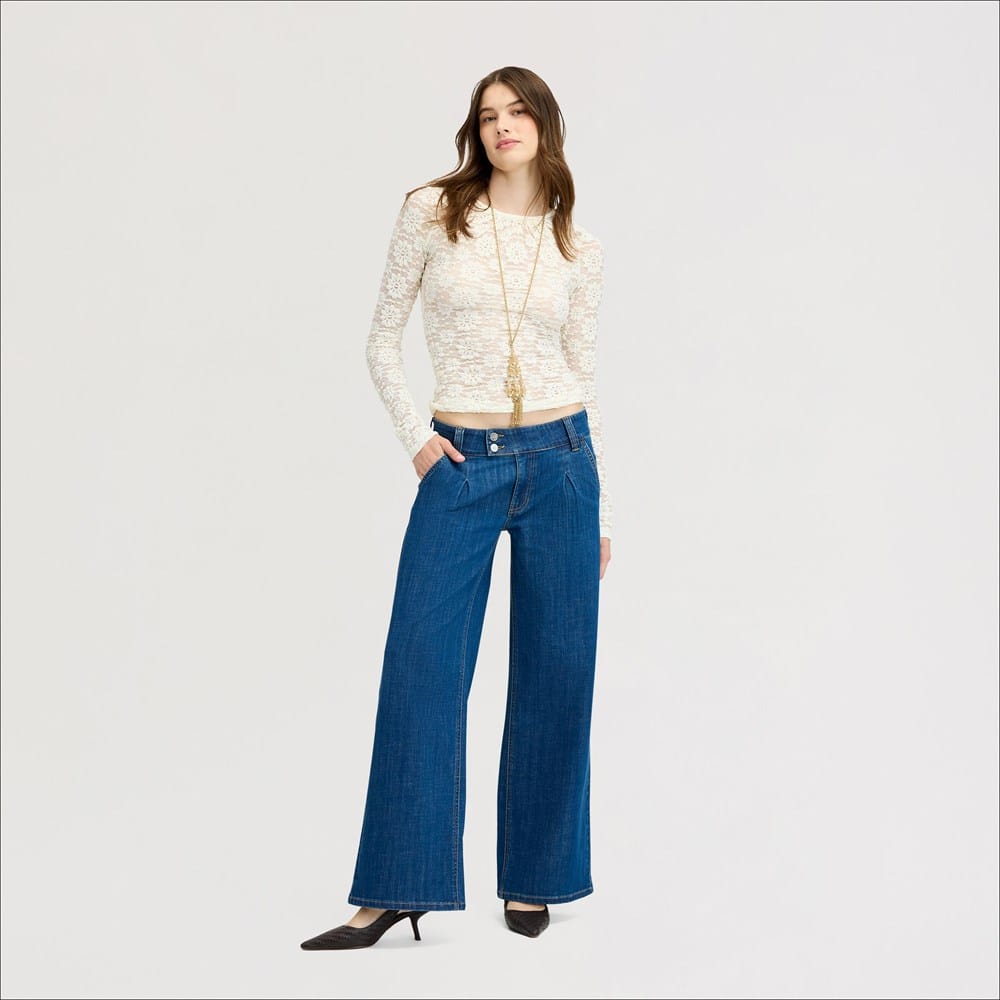 Two Button Wide Leg Appaloosa Wash