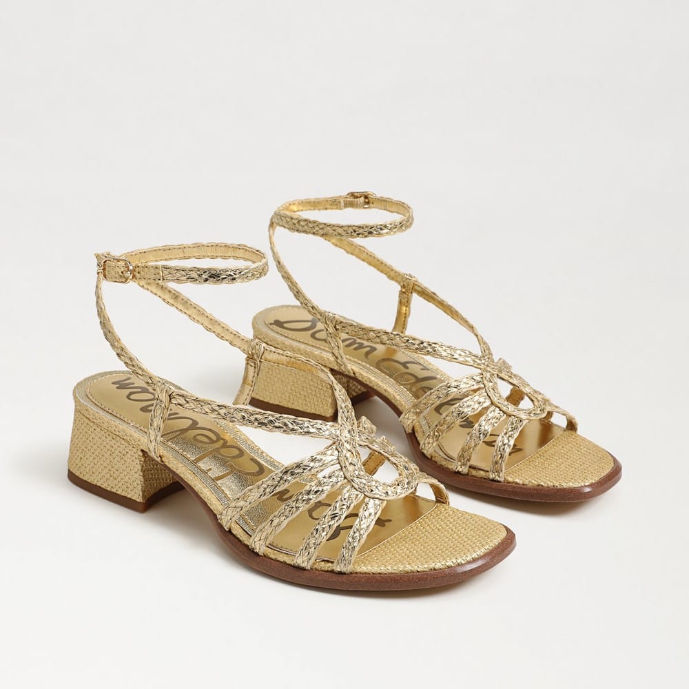 Sam Edelman Fletcher Block Heel Sandal Amber