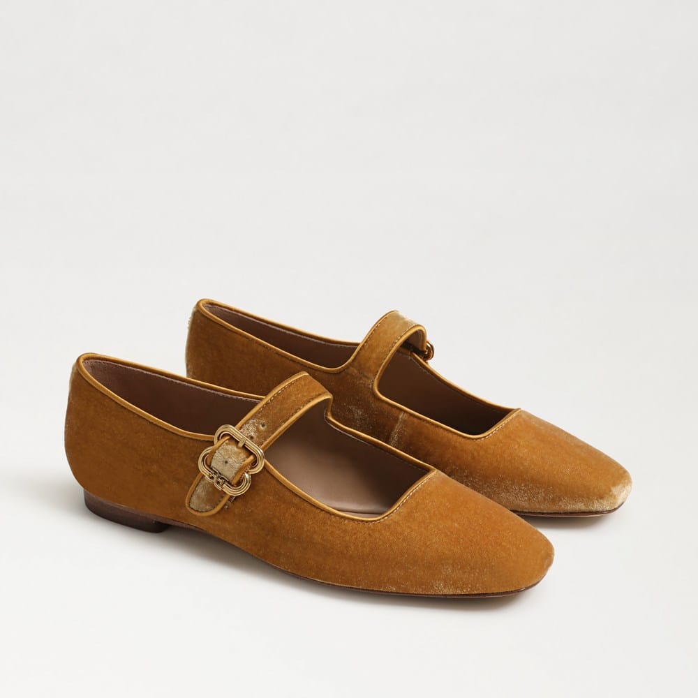 Flat Mustard velvet