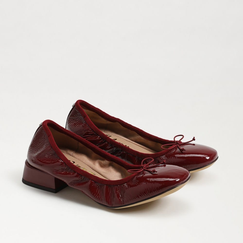 Belle Block Heel Ballet Cabernet