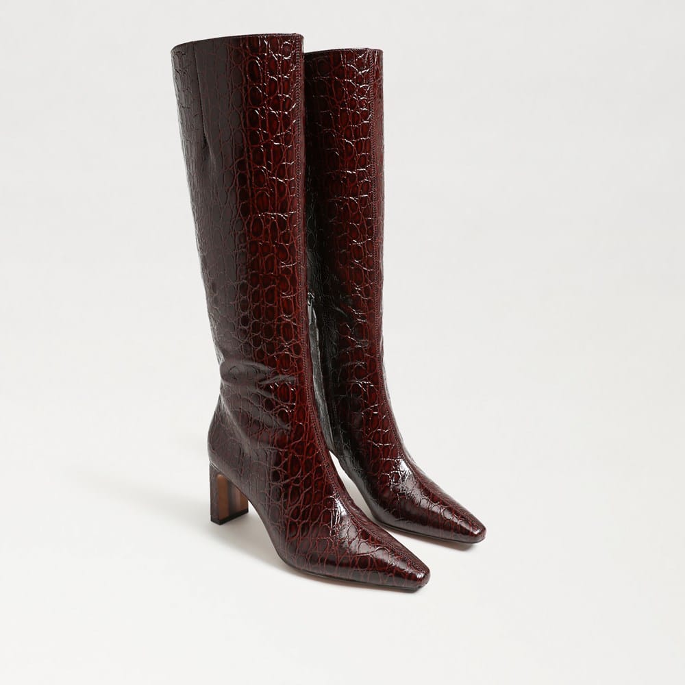Merlot Croco leather