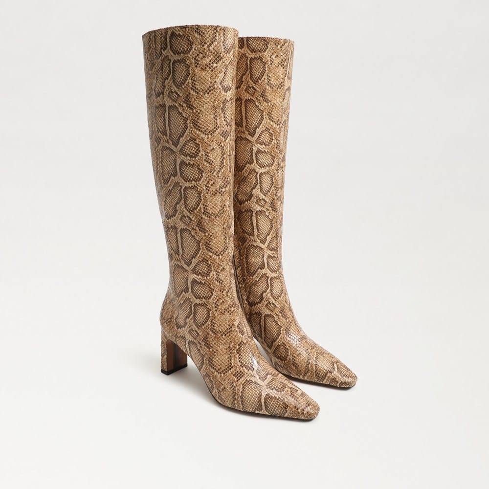 Snake Print leather