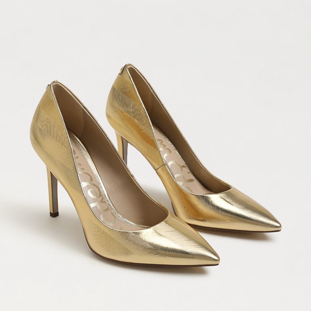 Hazel Pointed Toe Pump Amber