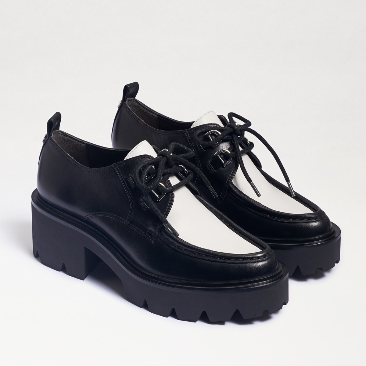 Monna Lace up Lug Sole Loafer - Pair