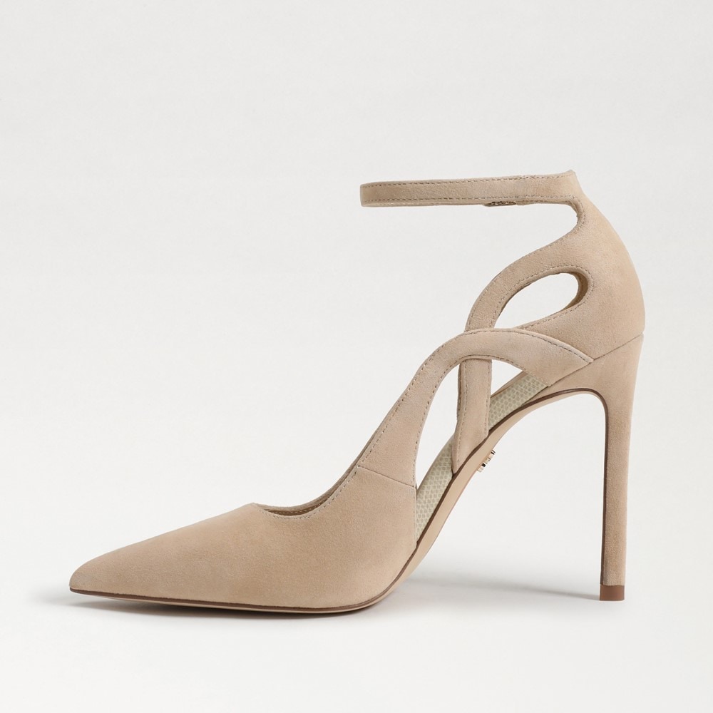 Ankle clearance strap stiletto