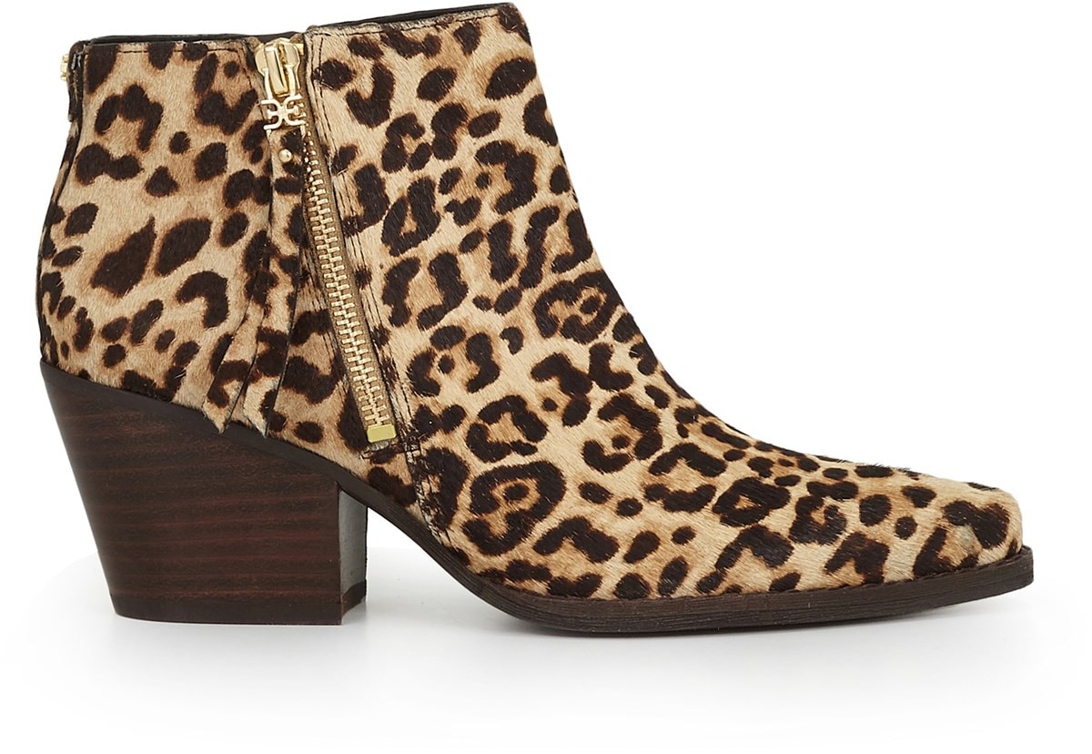 sam edelman walden bootie leopard