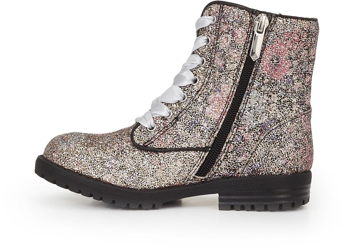 polly sophia glitter combat boot