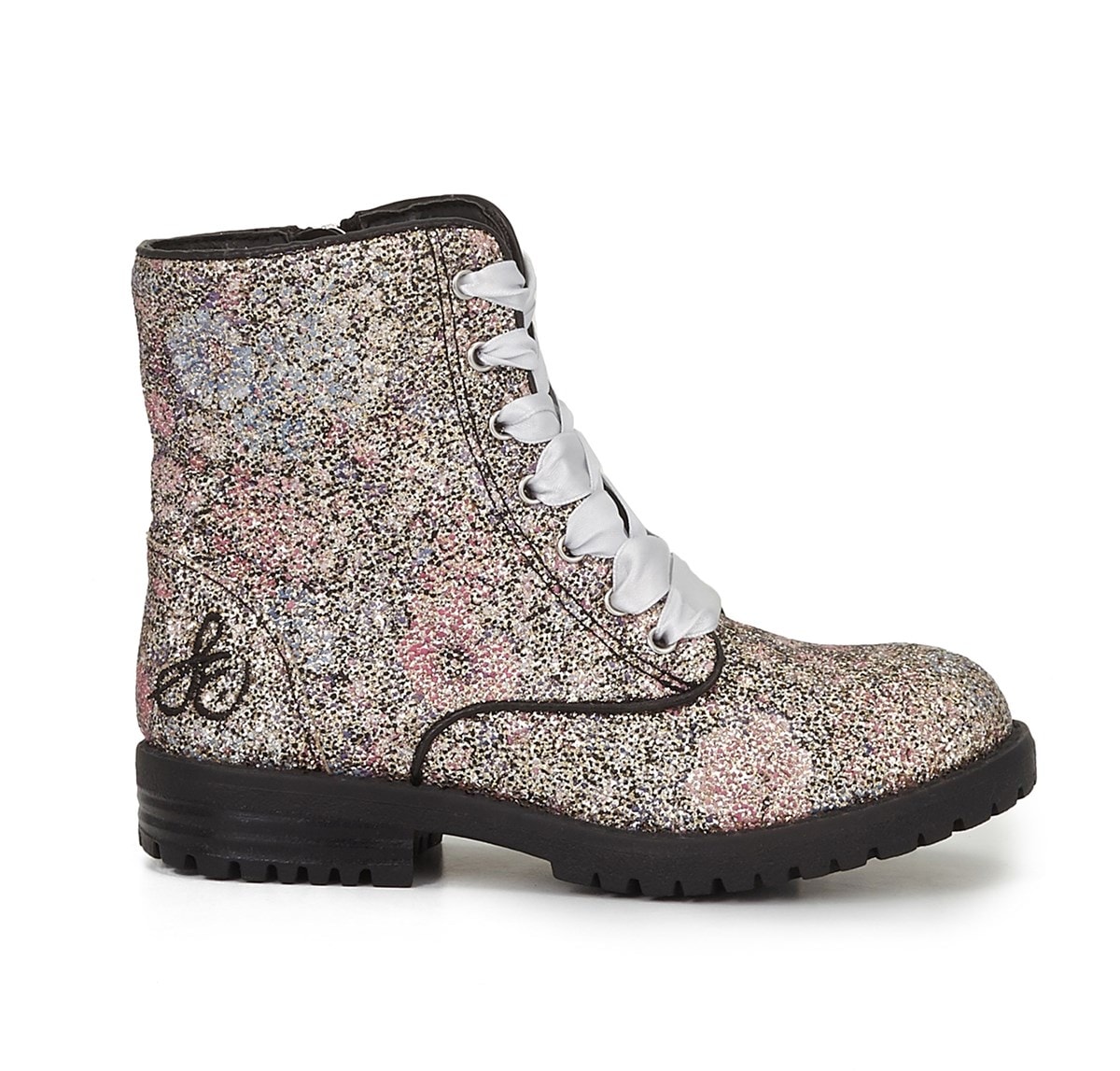 polly sophia glitter combat boot