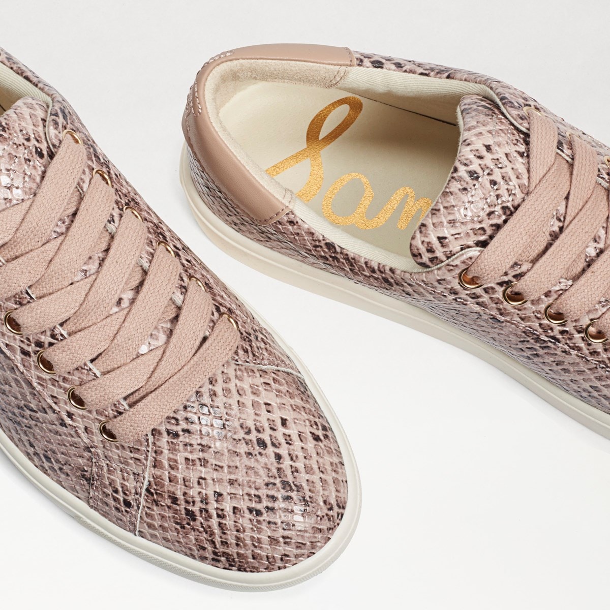 Ethyl Lace Up Sneaker White Leather | Womens Sneakers | Sam Edelman
