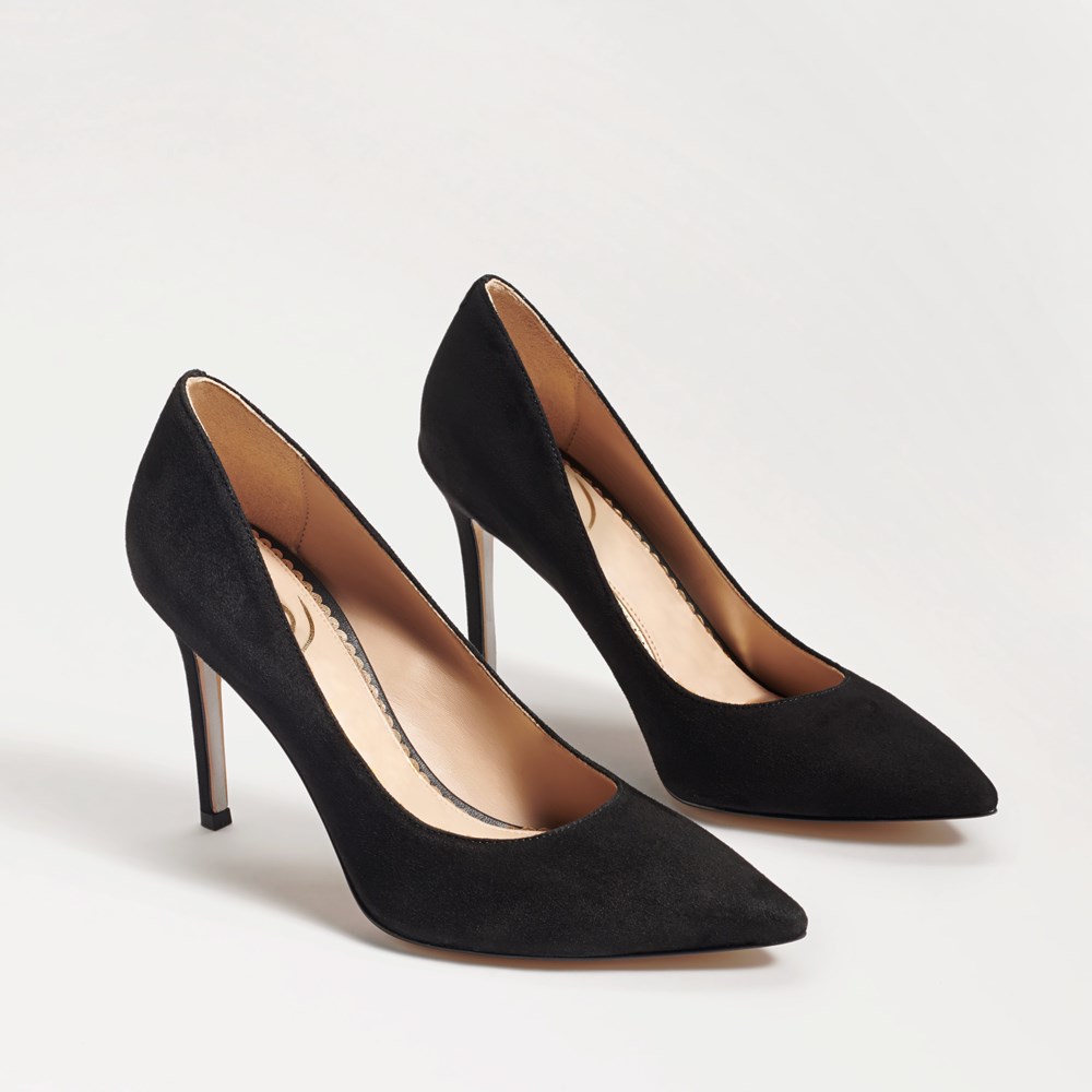 Sam Edelman Hazel Leather Pumps - Black 5.5