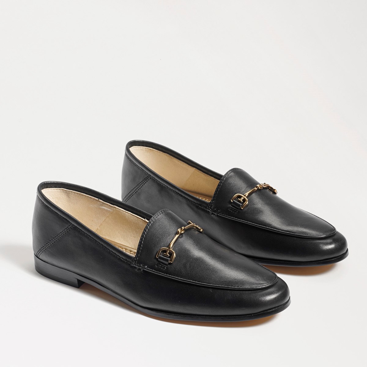 black bit loafers