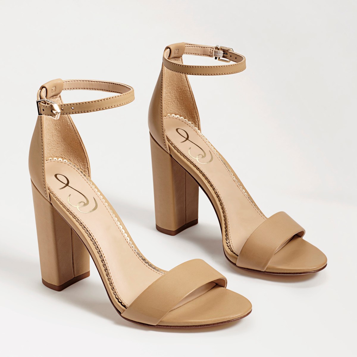 sam edelman yaro ankle strap sandal gold