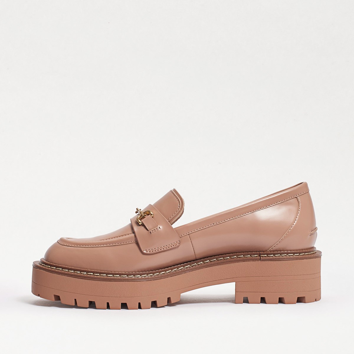 kaira leather lug sole loafer