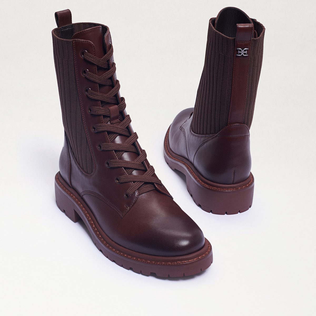 sam edelman brown leather booties