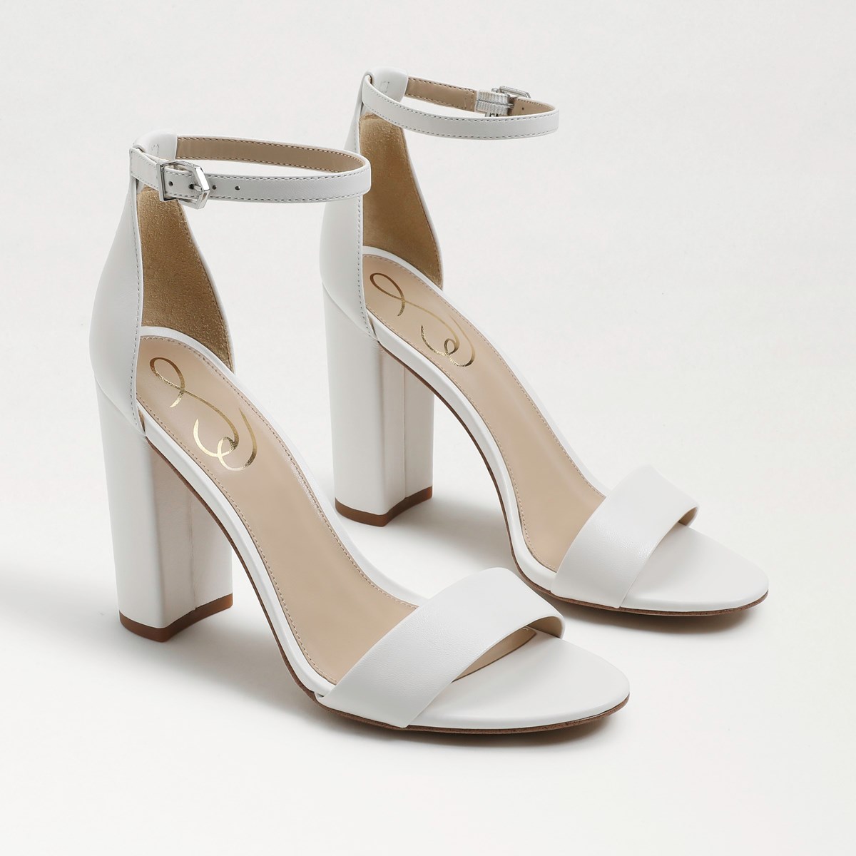 white block heels cheap