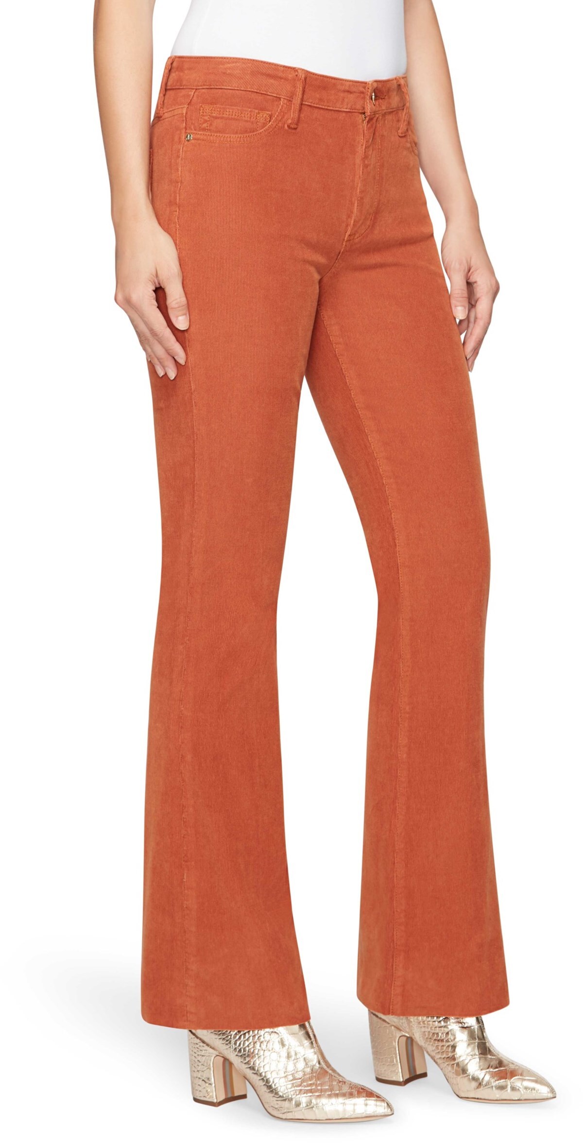 corduroy high rise pants