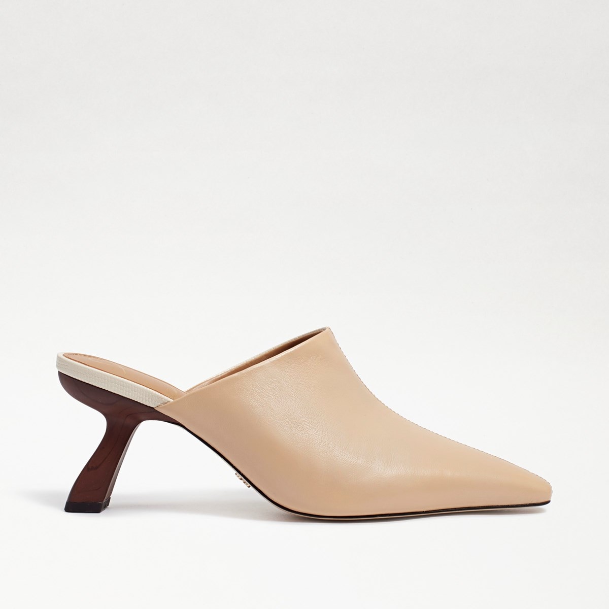 heeled pointed toe mules