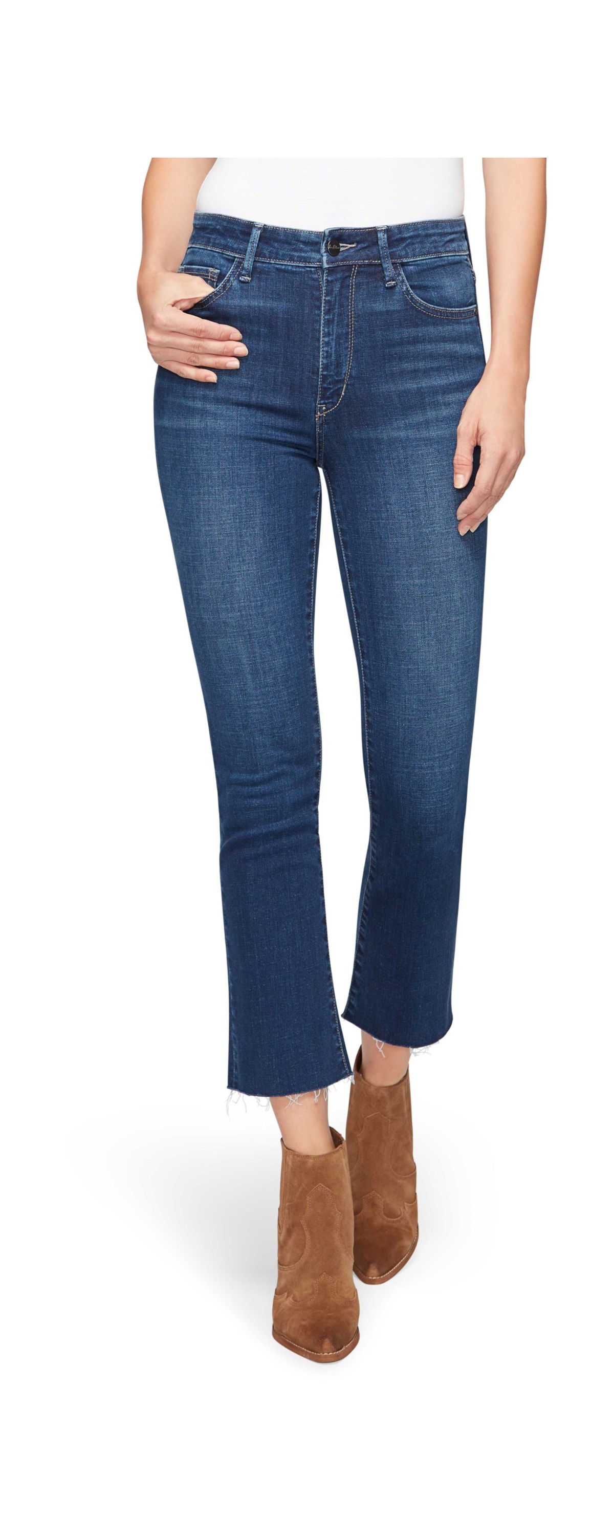 bootcut cropped jeans