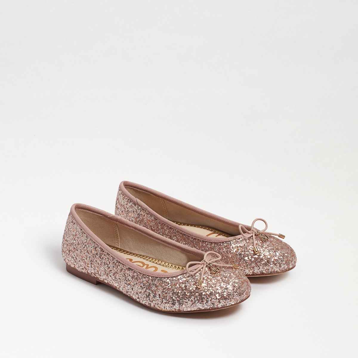 Felicia Mini Ballet Flat Champagne Glitter | Womens Flats | Sam Edelman