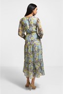 Soft Floral Chiffon Maxi Dress - Front