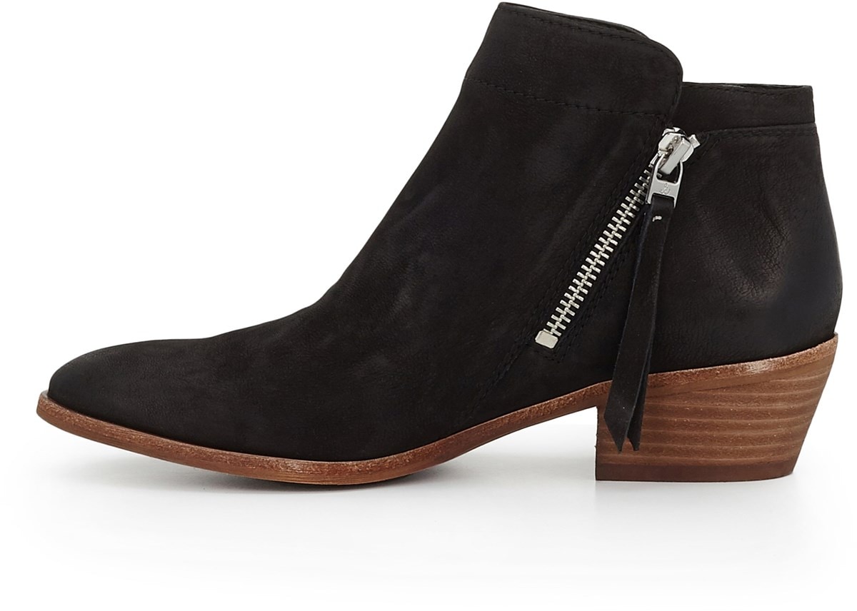 sam edelman petty ankle boot black leather