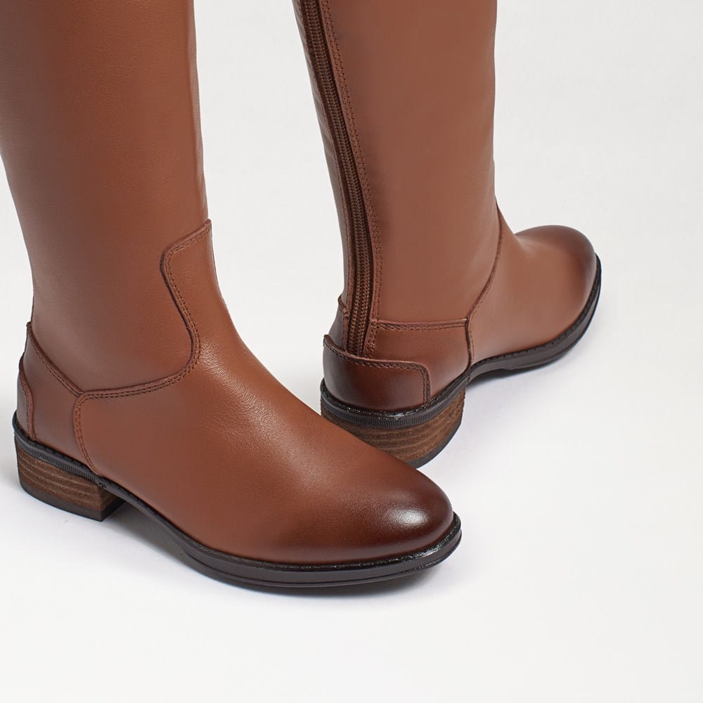 Bottes D'équitation Sam Edelman Penny - Marron, Taille 4 US (EU 35) - NEUVES Dans Boîte