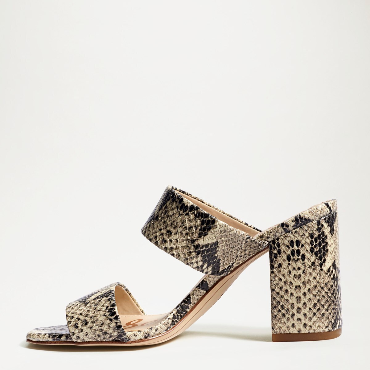 delaney block heel mule