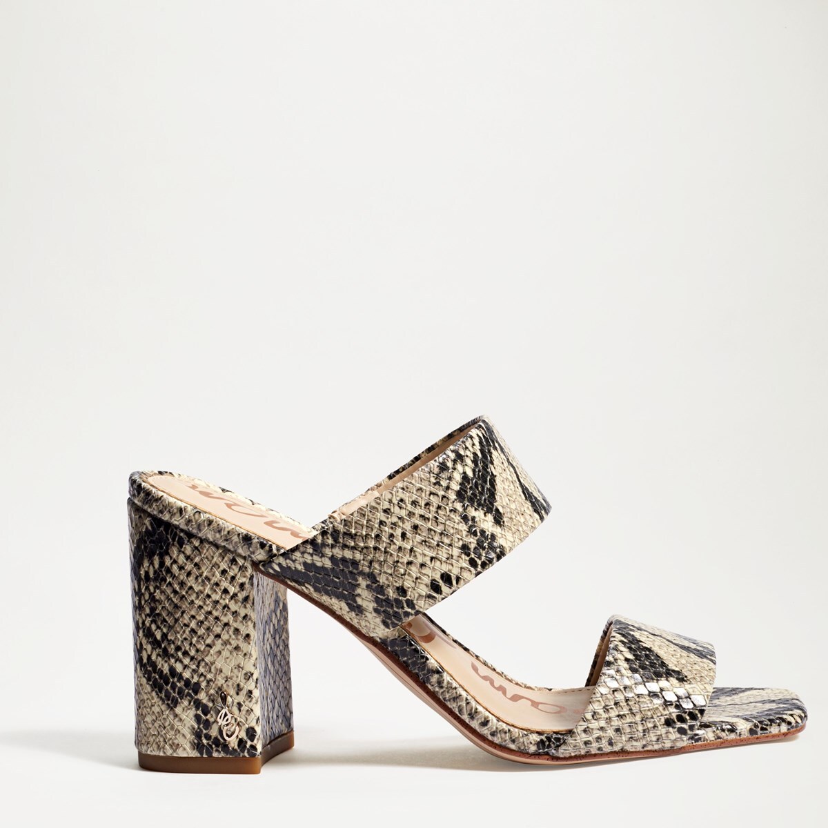 delaney block heel mule