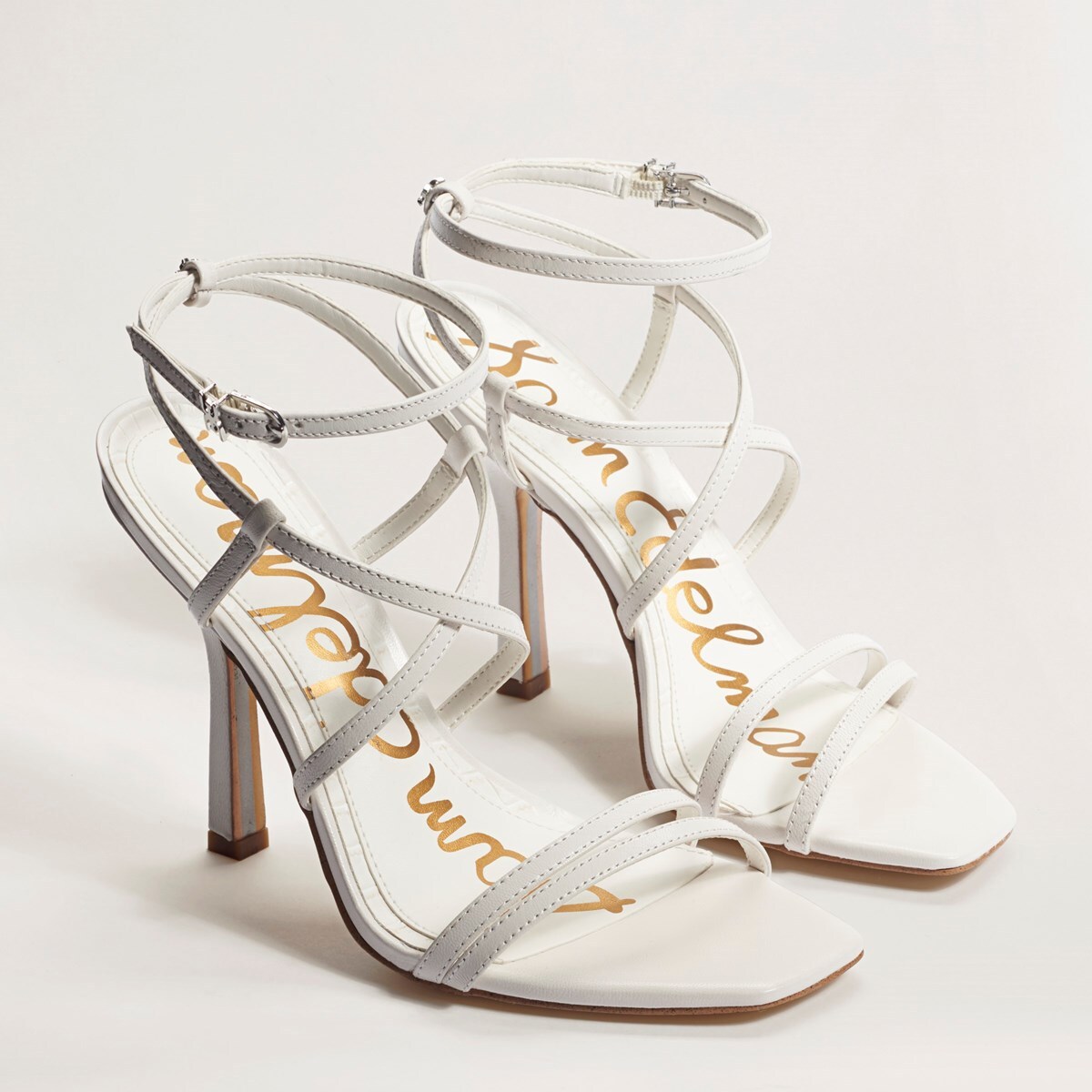Sam edelman white strappy heels Outlet