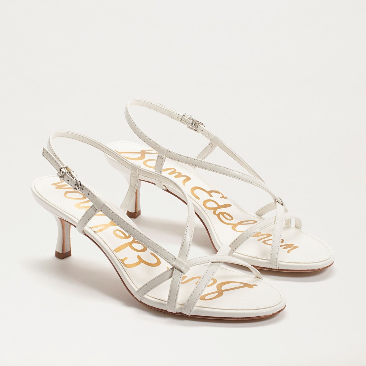 white strappy sandal