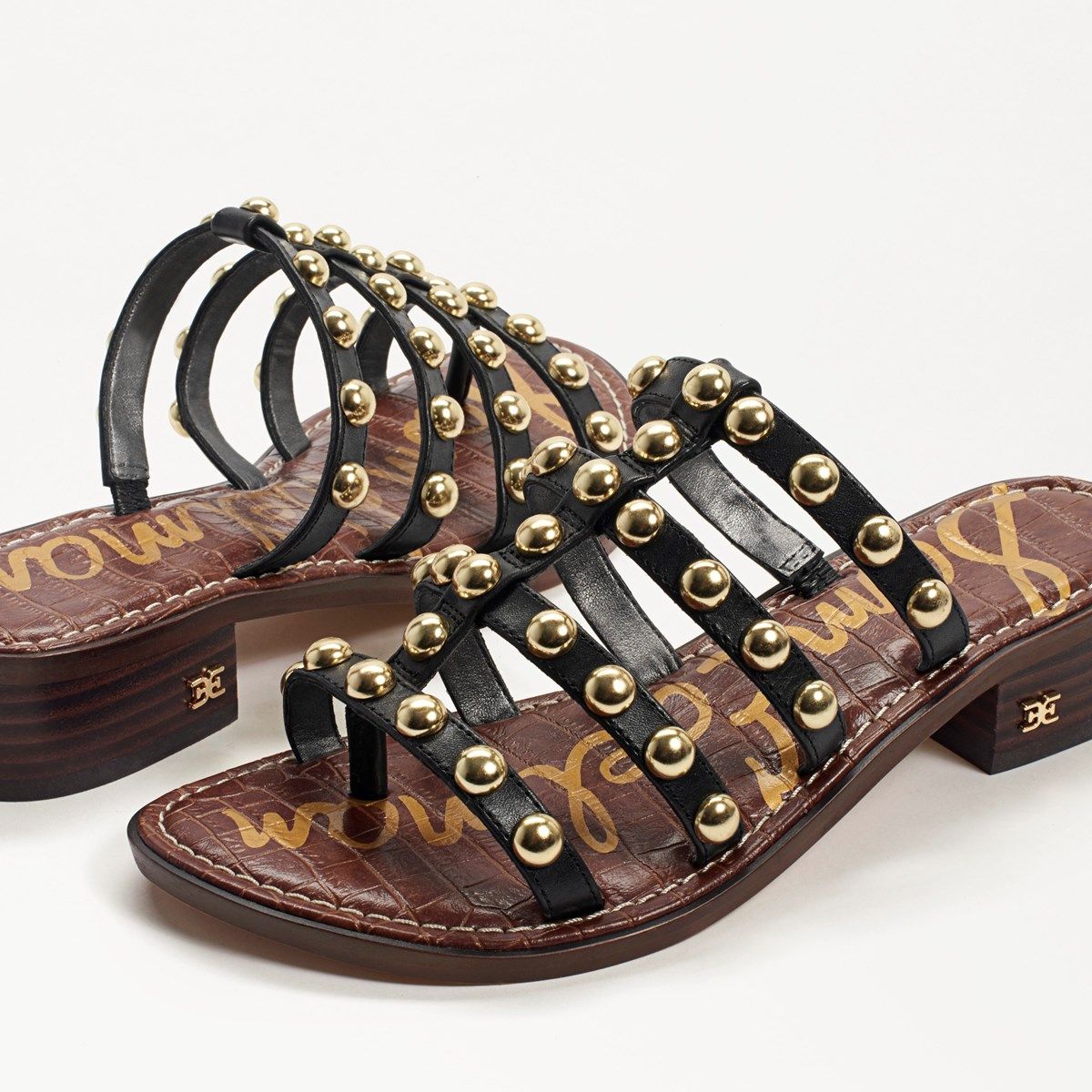 sam edelman juniper studded gladiator slide sandal