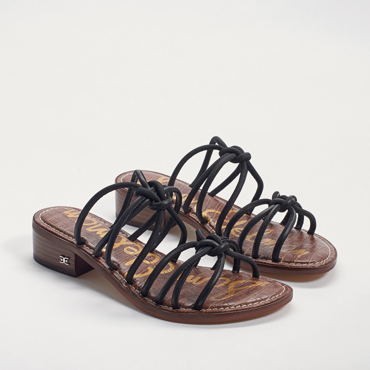 strappy slide sandals