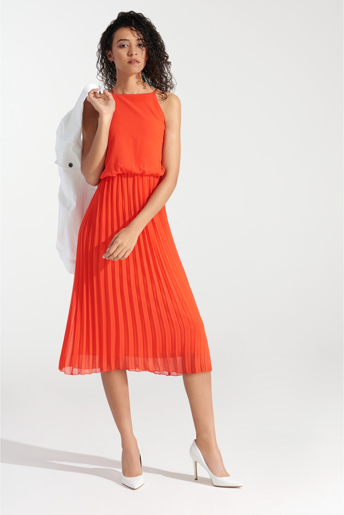 chiffon midi
